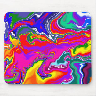 Mousepad Rainbow River Fluid Art