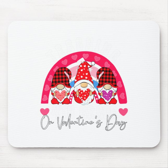 Mousepad Rainbow Teaching 4th Grade On Valentines Day Teac  (Frente)