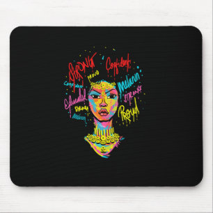 Mousepad Rainha Africana Forte Mulher Negra História Mês Pr