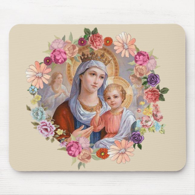 Mousepad Rainha Cérebro Jesus Angela Rosas Flores (Frente)