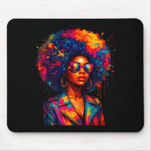 Mousepad Rainha das Mulheres Negras Afro Africana Melanina 
