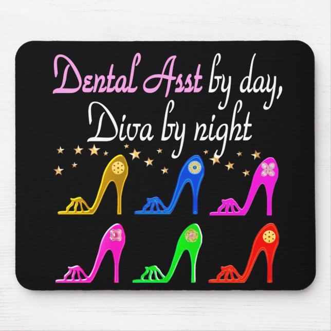 MOUSEPAD RAINHA DE CALÇADO DE ASSISTENTE DENTAL DE AMEAÇA (Frente)