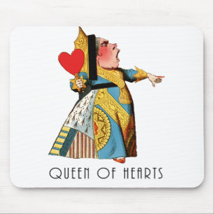 Mousepad Rainha de Copas Clássica Alice no País das Maravil
