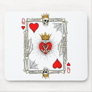 Mousepad Rainha de Copas do Dia dos Namorados no Halloween