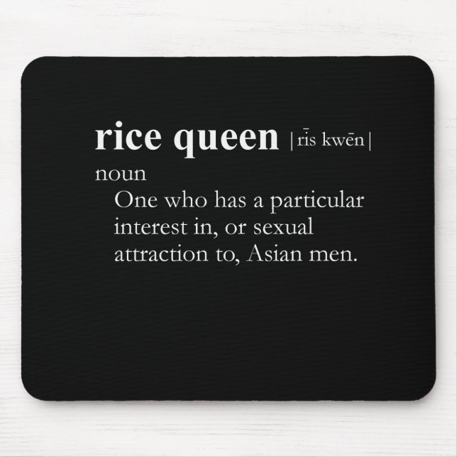 Mousepad RAINHA do ARROZ (definição) (Frente)