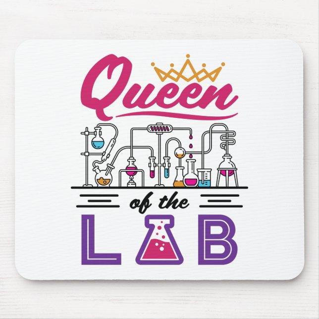 Mousepad Rainha do Laboratório de Cientista (Frente)