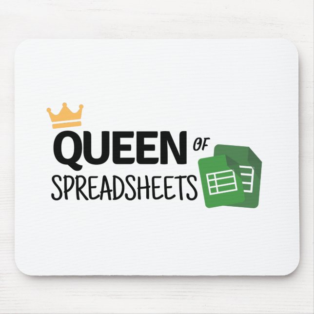 Mousepad Rainha do rato de folha de cálculo (Frente)