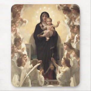 Mousepad Rainha dos Angels Regina Angelorum, de Bouguereau