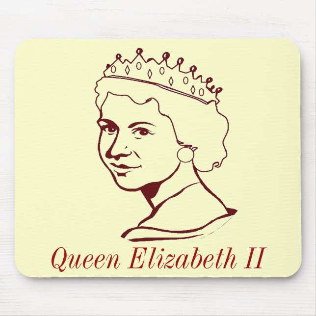 Mousepad Rainha Elizabeth II (Frente)