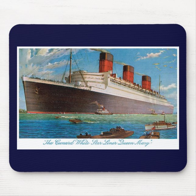 Mousepad Rainha Mary da Cunard White Star Line (Frente)