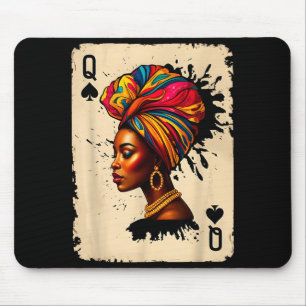 Mousepad Rainha Melanina Africana História Negra Cartão Org