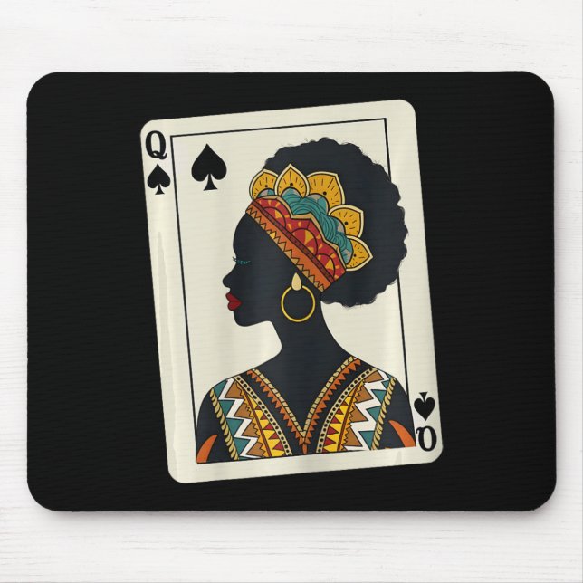 Mousepad Rainha Mês da História Negra Conscientização Melan (Frente)