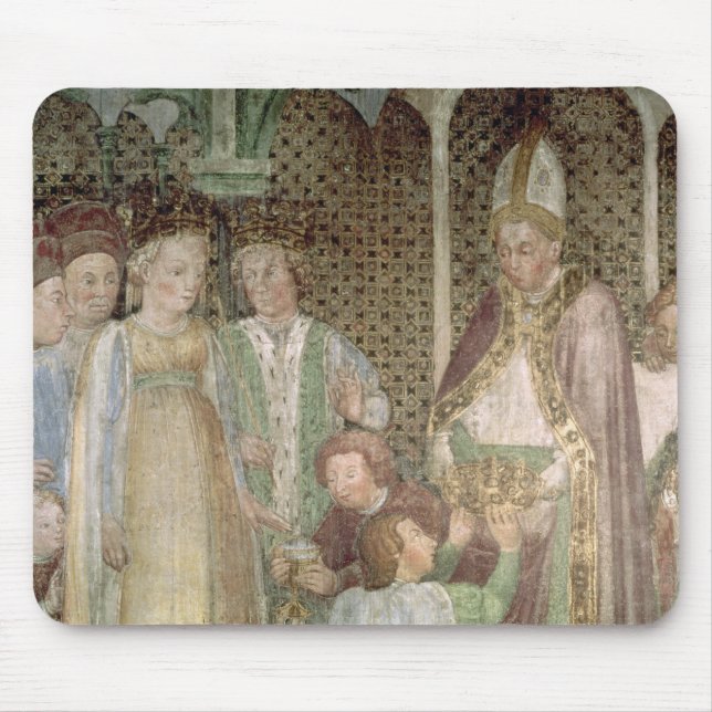 Mousepad Rainha Theodolinda e papa Gregory o excelente (Frente)