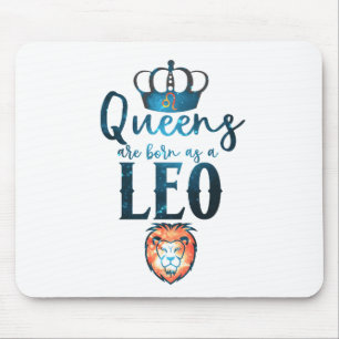 Mousepad Rainhas nascem como um Signo do Zodíaco de LEÃO Ju