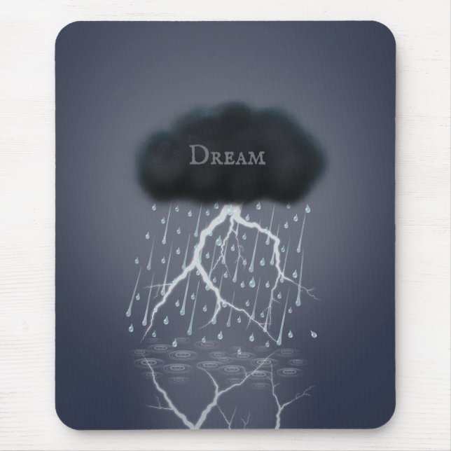 Mousepad Rainstorm no Surreal Dream World Personalizado (Frente)