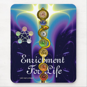 MOUSEPAD RAIO DE ASCLEPIUS,7 CHAKRAS,YOGA,ENERGIA ESPIRITUA
