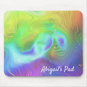 Mousepad Raio Dourado e Arco-Íris