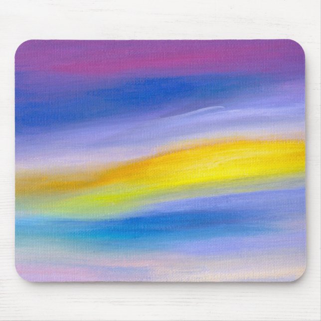 Mousepad Raio Violeta e Dourado Abstrato (Frente)