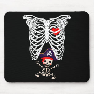 Mousepad Raio-X Esqueleto Engraçado Gravidez