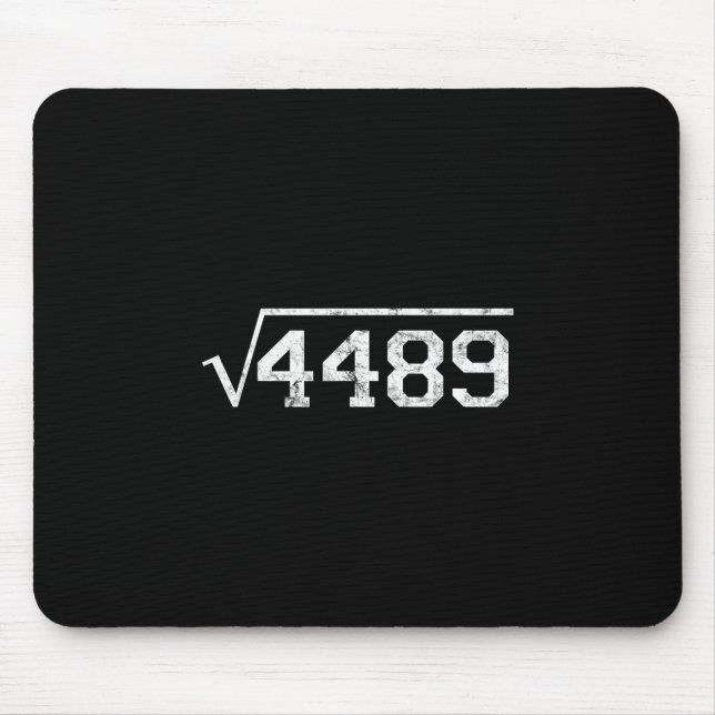 Mousepad Raiz Quadrada De 4489 Gíria Professor De Matemátic (Frente)