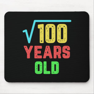 Mousepad Raiz Quadrada Do Presente De Aniversário De 100 10