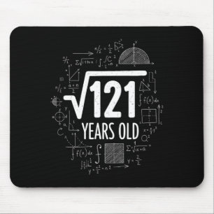 Mousepad Raiz Quadrada Matemática 121 Anos de Idade, Matemá