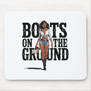 Mousepad Raízes No Chão Negro, Garota Melanina