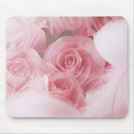 Mousepad Raízes Rosa Meninas e Penas Plantadas de Mouse
