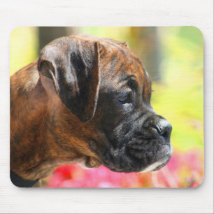 Mousepad rajado do filhote de cachorro do