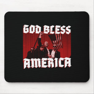Mousepad Rally Shoting America Deus abençoe Em 2024