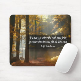 Mousepad Ralph Waldo Emerson Citação Inspiracional "Trilha"