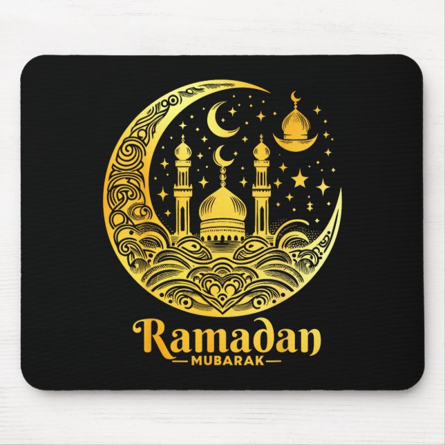 Mousepad Ramadão Kareem Feliz Jejum Ramadão Mubarak Islã (Frente)