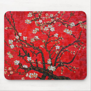 Mousepad Ramais da Árvore de Amêndoa em Blossom, Van Gogh