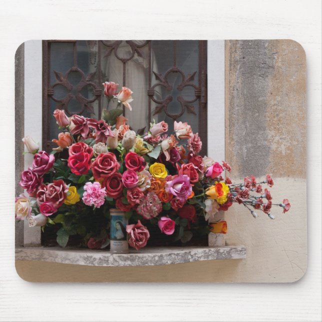 Mousepad Ramalhete Colorido De Rosas De Plástico (Frente)