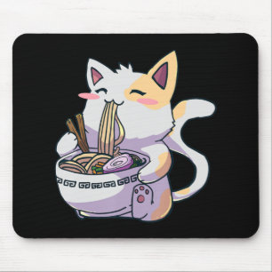 Mousepad Ramen Cat Kawaii Anime Gift Japonês