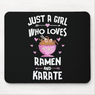 Mousepad Ramen E Karate Gift Girls Mulheres
