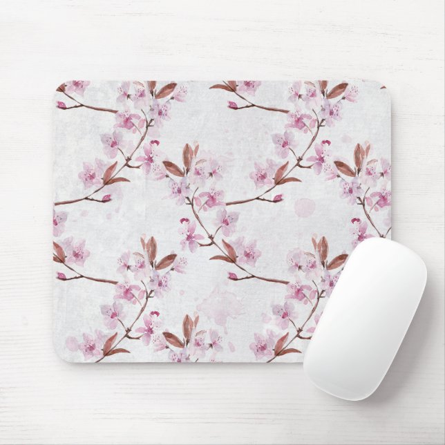 Mousepad Ramificações do Flor de Cereja primavera (Com mouse)