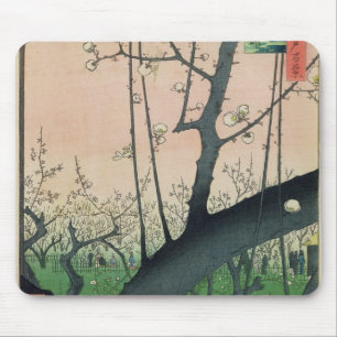 Mousepad Ramo de uma árvore de ameixa de florescência
