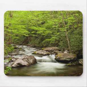 Mousepad Ramo Reto Flui Através da Floresta