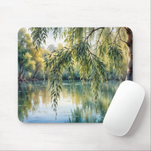 Mousepad Ramo selvagem chorando em um lago