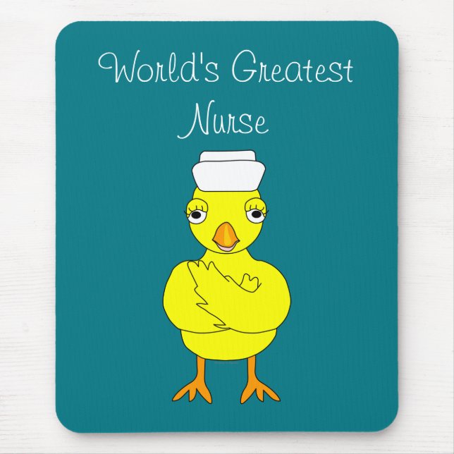 Mousepad Ramos de Pintinho de Enfermeiro Dobrados (Frente)