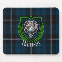 Ramsay Scottish Clan Tartan and Crest 
