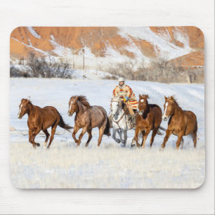 Mousepad Ranch Hideout Horse, Wrangler e Cavalos