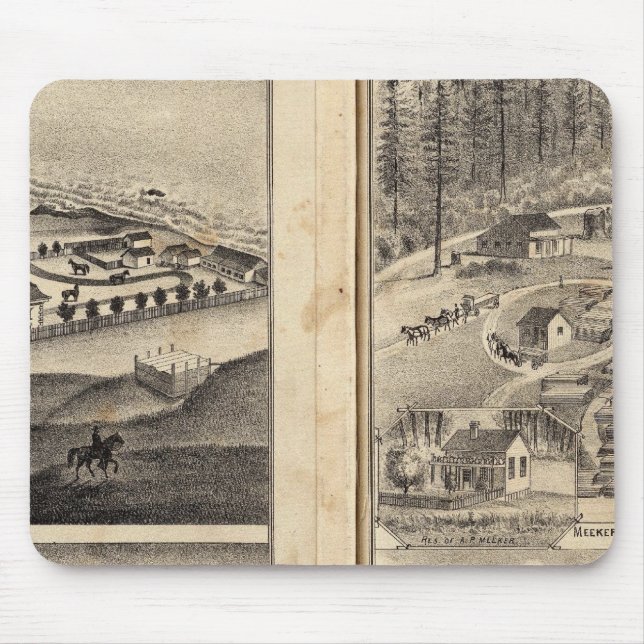 Mousepad Rancho de Regras Antigo Forte Ross Meeker Bros (Frente)