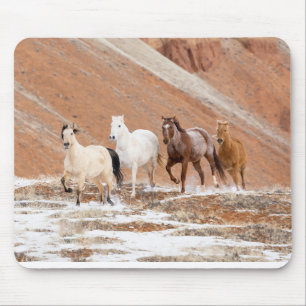Mousepad Rancho Hideout com Pequeno Rebanho de Cavalos na N