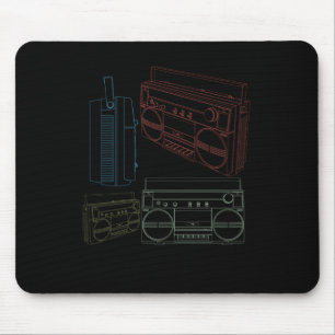 Mousepad Rap de Música Hiphop Beatboxer Microfone Beatboxer