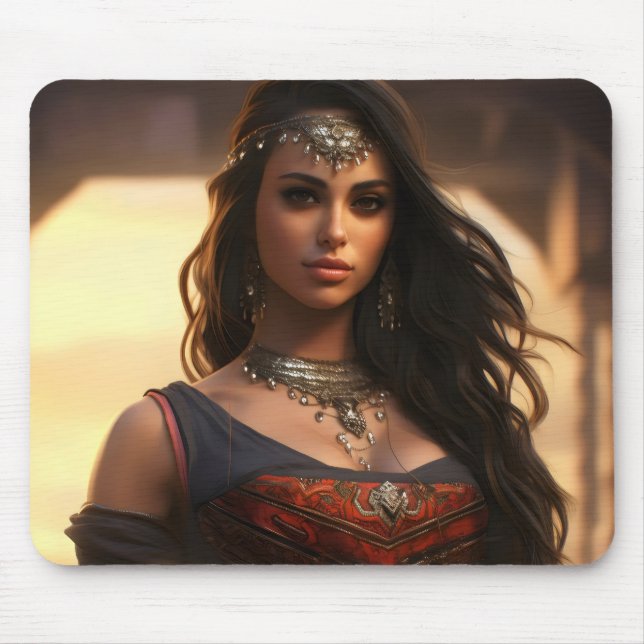 Mousepad Rapariga Árabe - Bela Oriental (Frente)