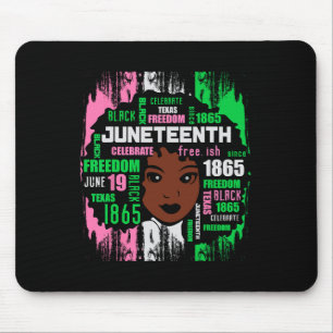 Mousepad Rapariga Cuta Aka 19 Tee Black History America