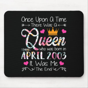 Mousepad Rapariga de aniversário de 22 anos Rainha de anive