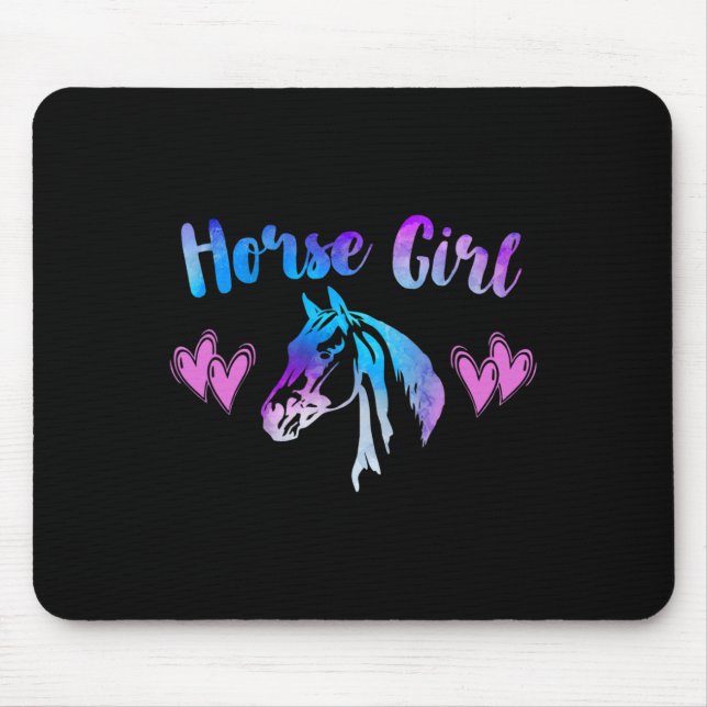 Mousepad Rapariga De Cavalo Presente Para Mulheres Com Sobr (Frente)
